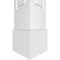 Ekena Millwork Craftsman Classic Square Non-Tapered Double Raised Panel PVC Column Standard Capital & Standard Base CC1208ENDCSCS - alternate 3